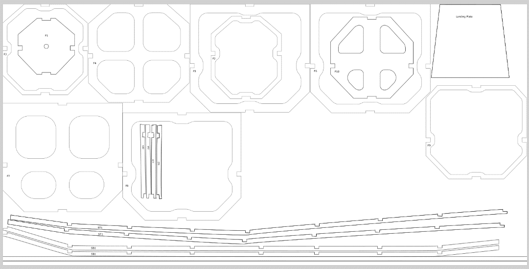 DXF Laser Cutting Nesting