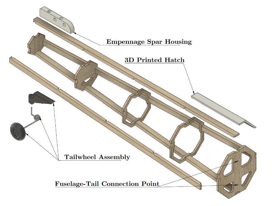 Tail Body Exploded CAD