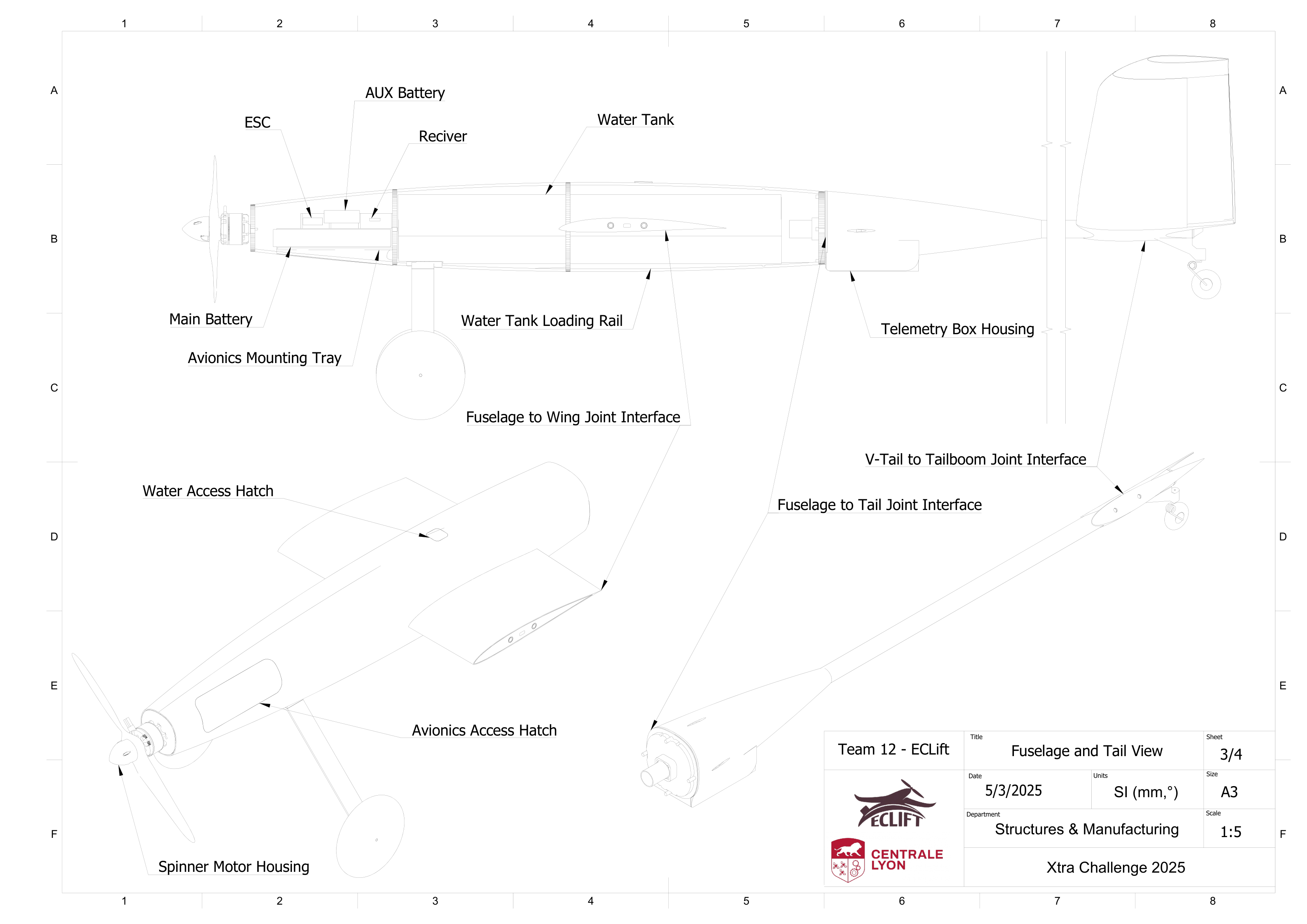Fuselage and Tail Blueprint