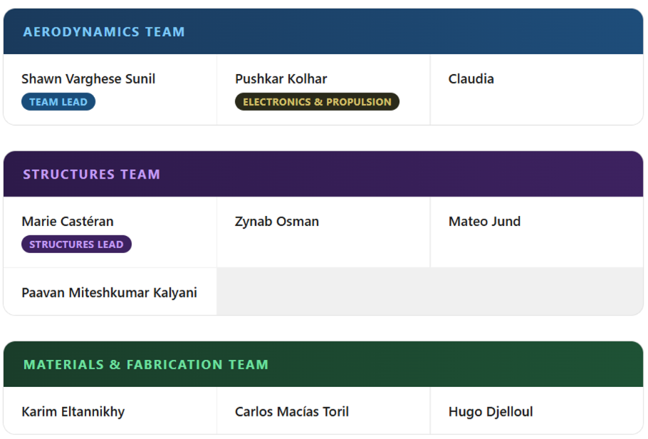 Team Organization Chart